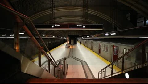 Subway station Stock Footage 8985054