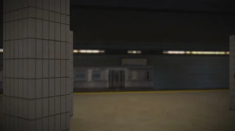 Subway Station Stockbeeldmateriaal 58054220