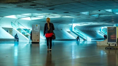 Subway station in Lisbon Stock-Footage 90819893