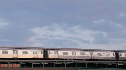 Subway station at sunset Stock Footage 278248577