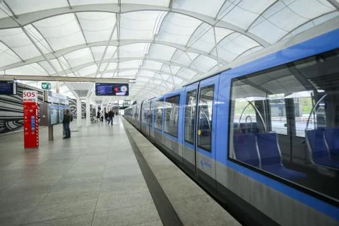 Subway system in Munich Stock Photos