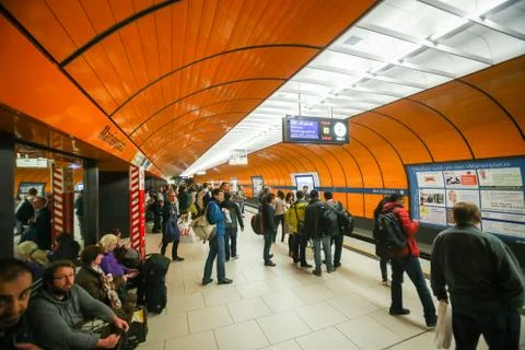 Subway system in Munich Stock Photos