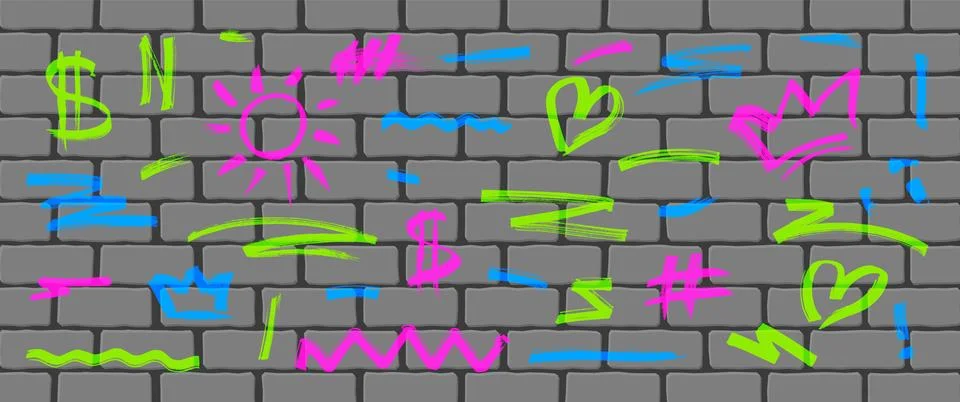 Subway tile seamless pattern. Vector abstract background with geometric shapes Illustrazione stock