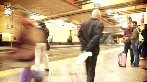 Subway Timelapse Video stock 10732488