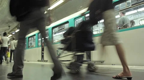 Subway timelapse Stock Footage 11267773