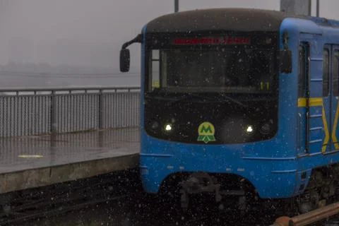Subway train driver's cab Stock Photos
