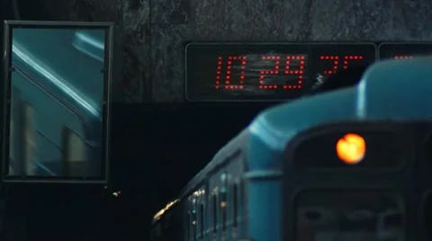 Subway train Stock Footage 12307644