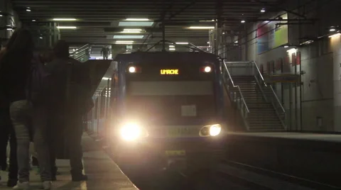 Subway Train Stock Footage 40715015