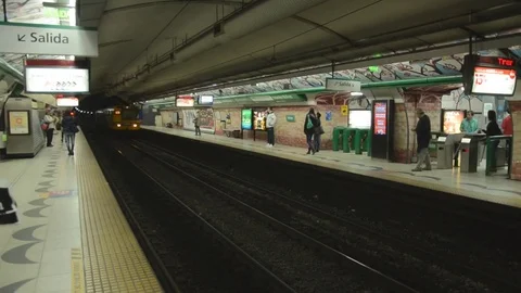 Subway train Stock Footage 77277476