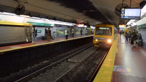 Subway train Stock Footage 77277484