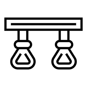 Subway train handle icon, outline style Illustration