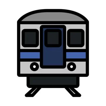 Subway Train Icon Stock Illustration
