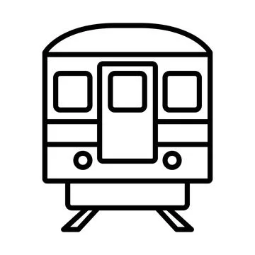 Subway Train Icon Stock Illustration