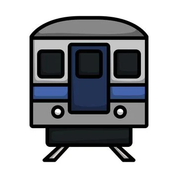 Subway Train Icon Stock Illustration