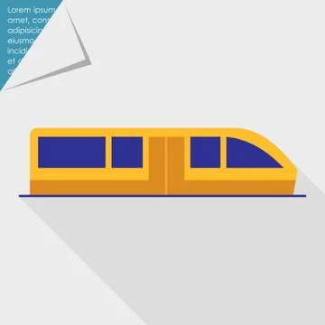 Subway train Illustrazione stock