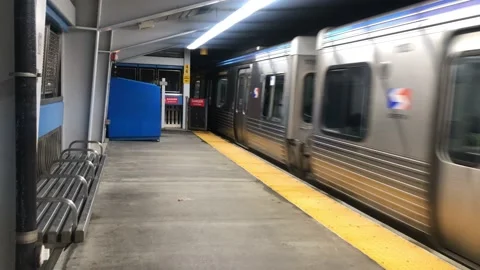 Subway train passing Stock Footage 224774414