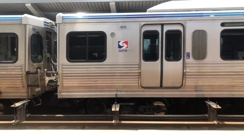 Subway Train passing Stock Footage 244425201