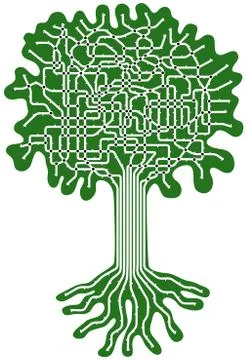 Subway tree Illustrazione stock