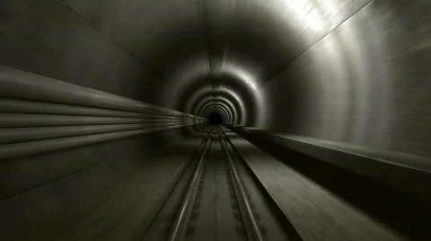 Subway tunnel Stock Footage 397760