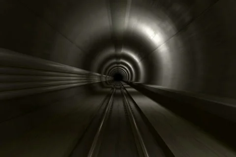 Subway tunnel Stock Footage 528231