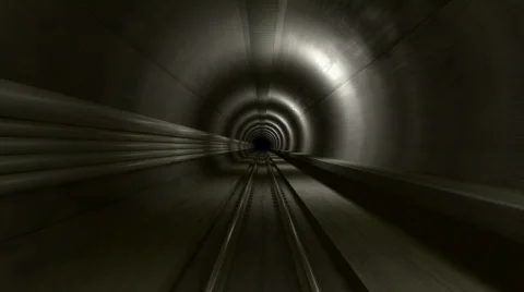Subway tunnel Stock Footage 528562