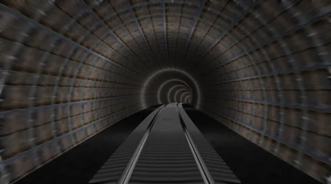 Subway tunnel Stock Footage 66882491
