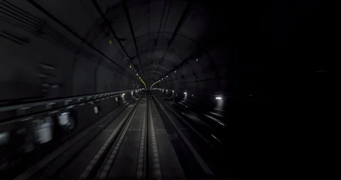 Subway tunnel Stock Footage 126931919