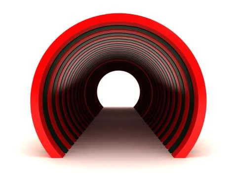 Subway tunnel Stock Illustration