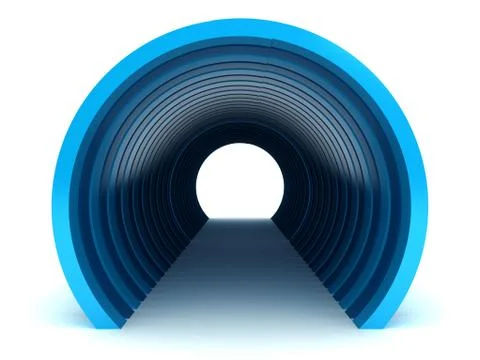 Subway tunnel Stock Illustration