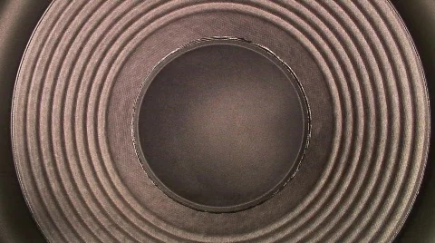 Subwoofer CloseUp Extreme Stock Footage 82202