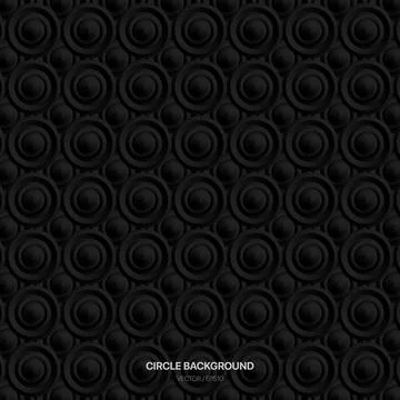 Subwoofer design patterns concept. Dark black background  Stock Illustration