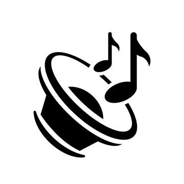 The subwoofer on flat icon vector illustration symbol Isolated template. Stock Illustration