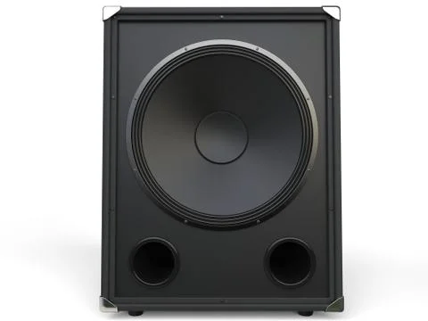 Subwoofer loudspeaker Stock Illustration