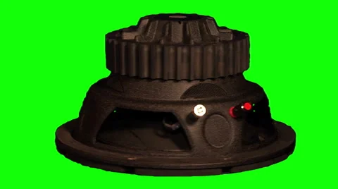 Subwoofer rotating 02 Stock Footage 48758205