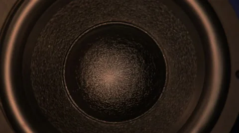 Subwoofer rotating (close-up) Stock Footage 48619752