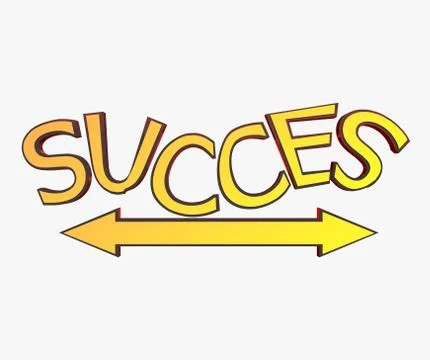 Succes word Stock Illustration