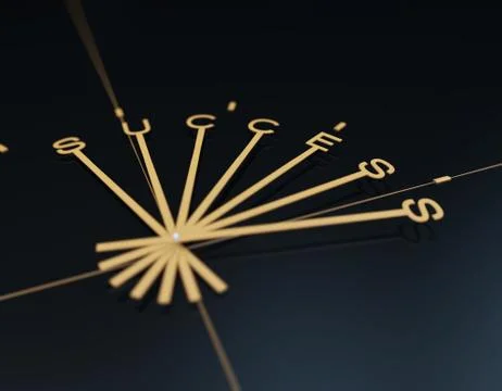 Success and clock, time accumulation and career success Stock Illustration