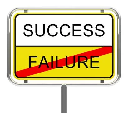Success and failure Stock Illustration
