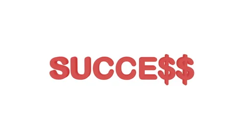 Success background. Fast moving letters Stock Footage 67443779