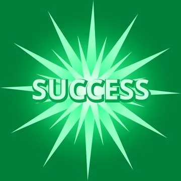 Success Banner Stock Illustration