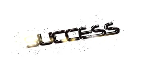 Success in black letters Stock Footage 56645848