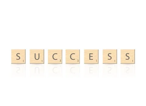 Success Blocks Illustration Stock Illustration