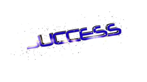 Success in blue letters Stock Footage 56645852