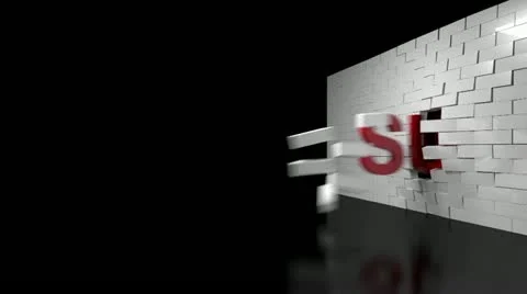 Success Broken Wall Stock Footage 12528843