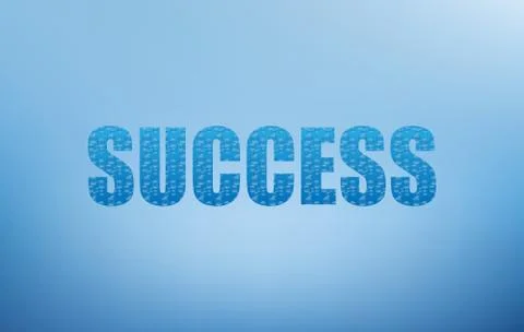 Success bubbles text. Vector 스톡 일러스트