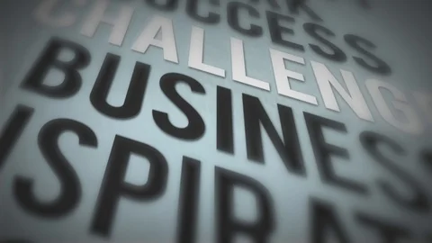 Success Business Quote Animation Loop Stock Footage 104966800