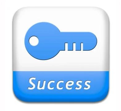 Success button Stock Illustration