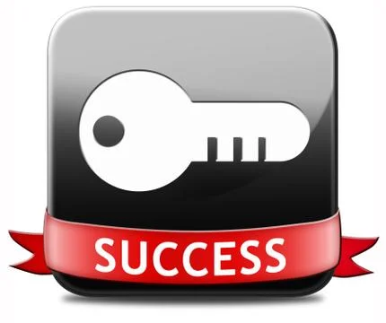 Success button Stock Illustration