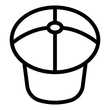 Success cap icon outline vector. Baseball hat Stock Illustration