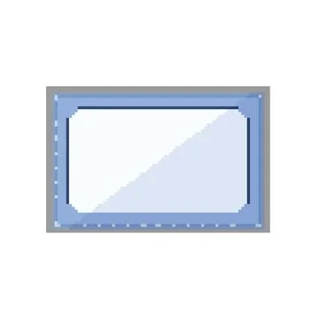 Success certificate pixel art vector illustration Stock Illustration